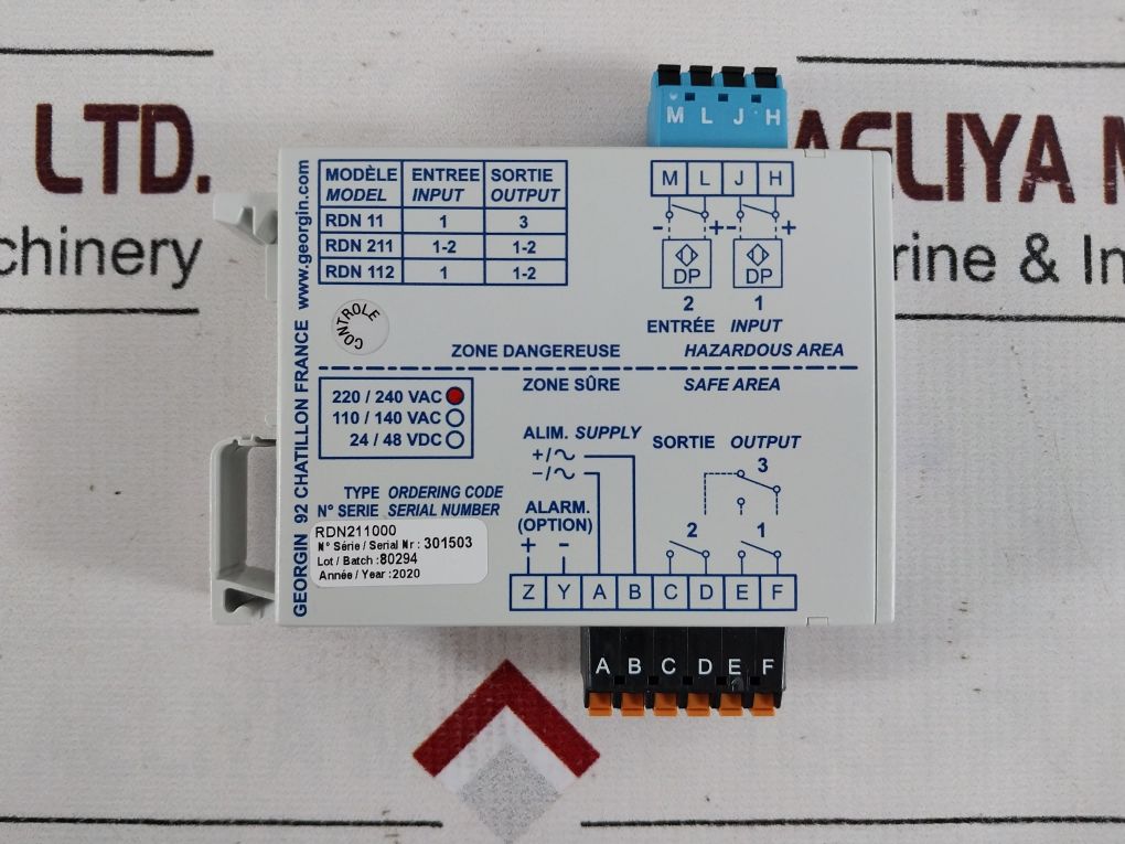 Georgin Rdn 211 Intrinsically Safety Relay