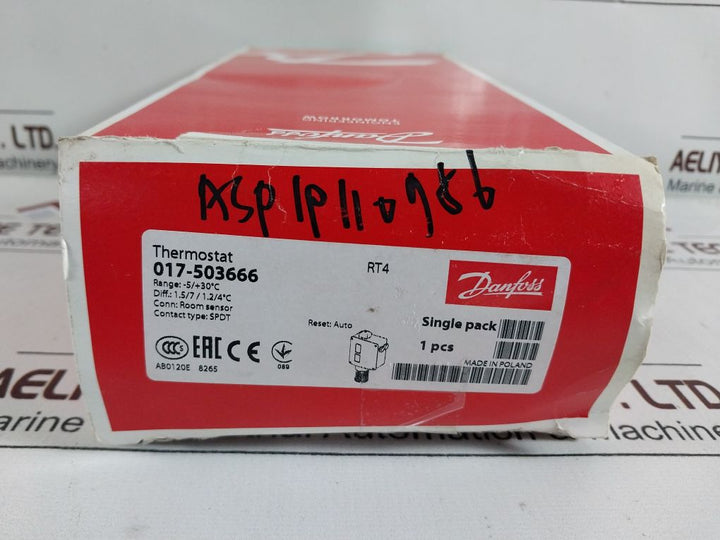 Danfoss Rt4 Pressure Control 017-503666