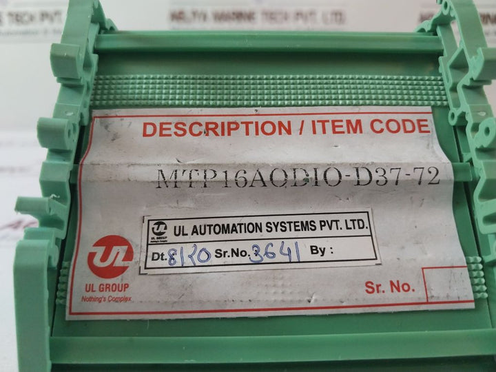 Ul Automation Mtp16Aodio-d37-72 Input Interface Relay Card Ul16-iota-d37-72-xor