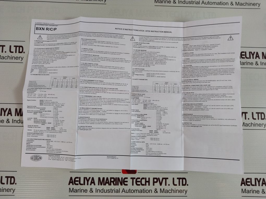 Georgin Bxnp12000-00 Converter