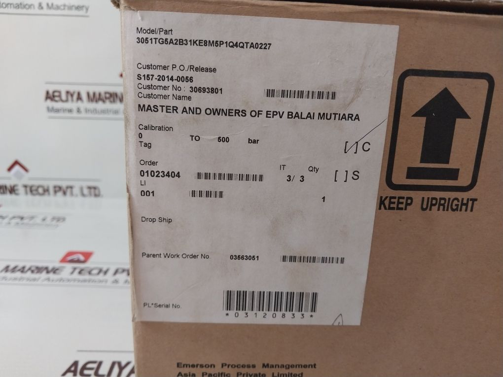 Rosemount 3051Tg5A2B31Ke8M5P1Q4Qta0227 Pressure Transmitter Set