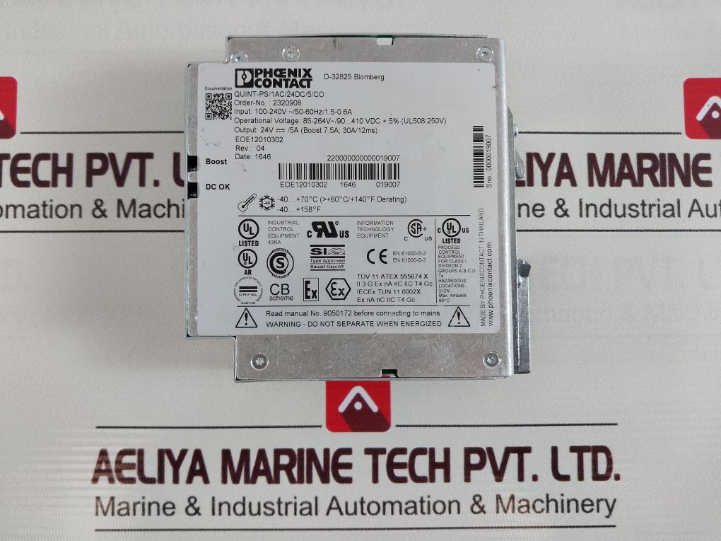 Phoenix Contact Quint-ps/1Ac/24Dc/5/Co Power Supply Unit