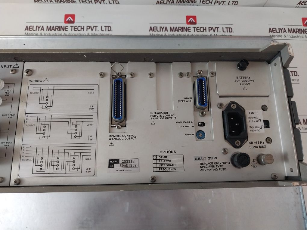 Yokogawa 253313 Digital Power Meter 250V 48-63Hz