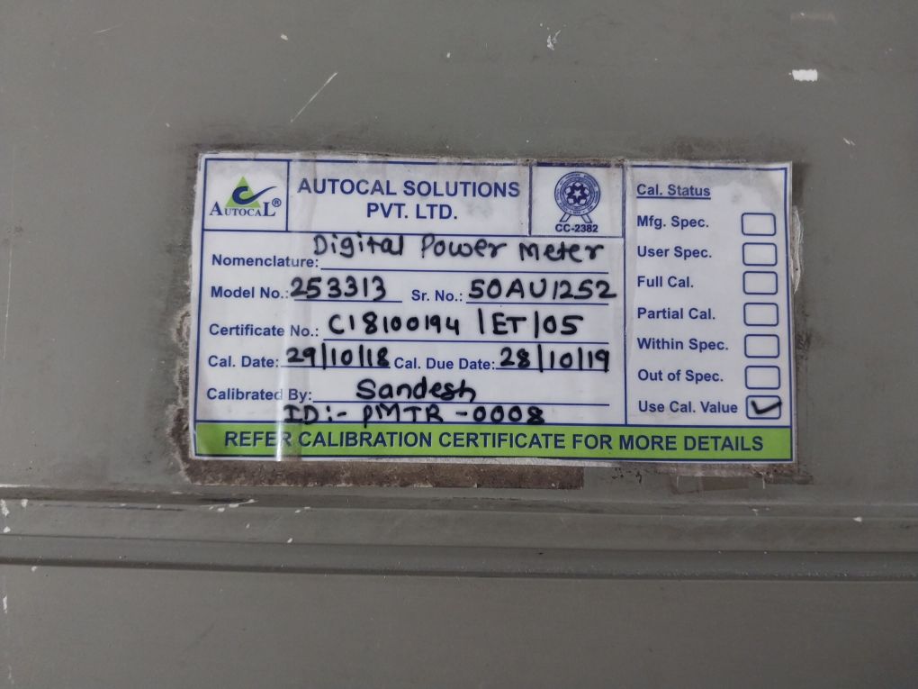 Yokogawa 253313 Digital Power Meter 250V 48-63Hz