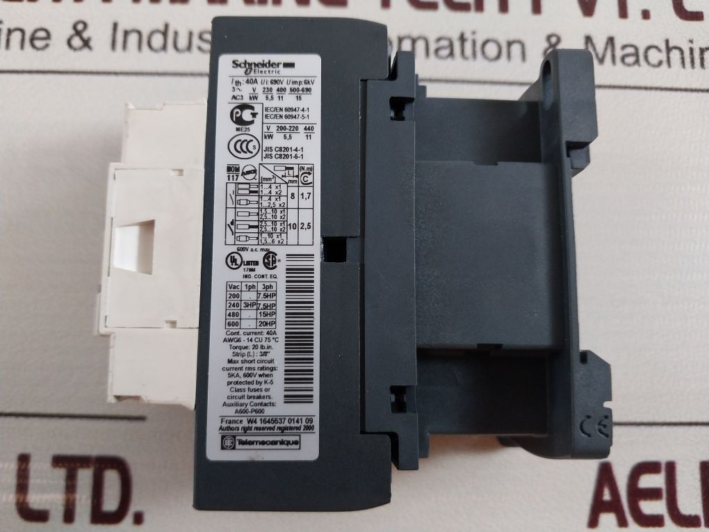 Schneider Electric Lc1D25P7 Contactor