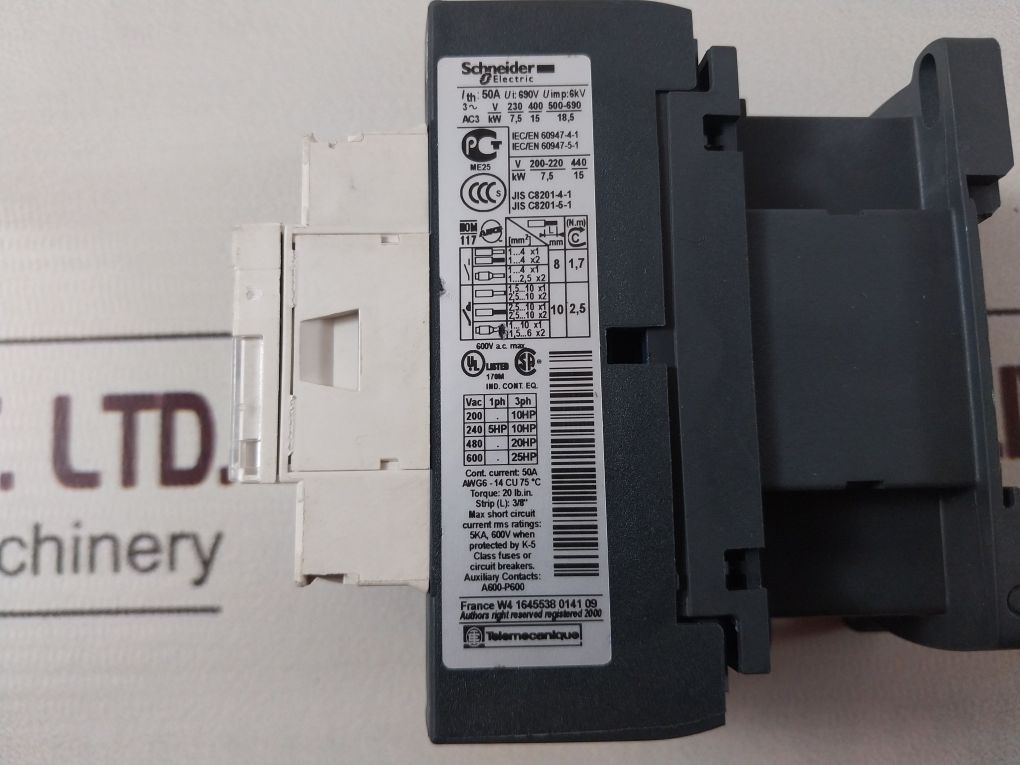 Schneider Electric Lc1D32 P7 Contactor