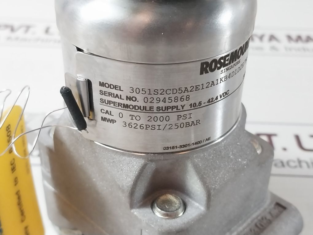 Rosemount 3051S2Cd5A2E12A1Kb4D1D2E7M5P1Q4Qtt1 Pressure Transmitter Set