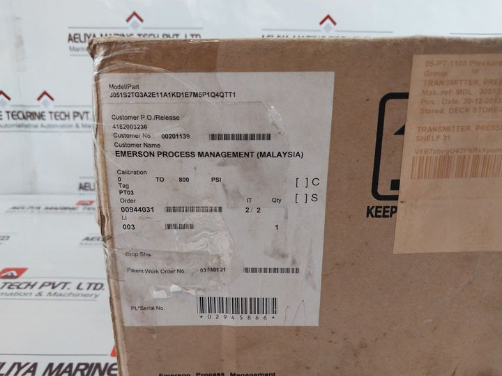Rosemount 3051S2Tg3A2E11A1Kd1E7M5P1Q4Qtt1 Pressure Transmitter Set