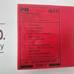 Pr Electronics 2255.1 F/I - F/F Converter 2255 