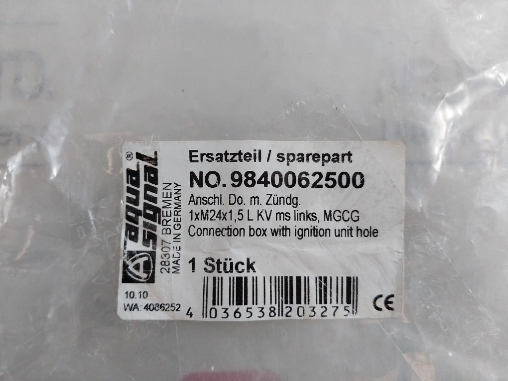 Aqua Signal 9840062500 Connection Box With Ignition Unit Hole