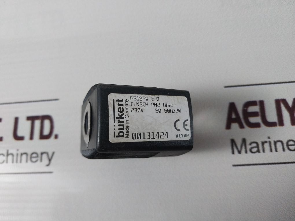 Burkert 6519 W 6,0 Solenoid Coil 230V 50-60Hz 2W