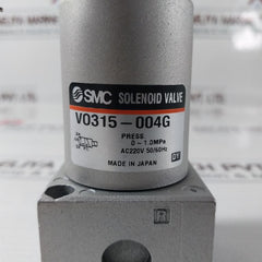 Smc V0315-004G Solenoid Valve 0~1.0 Mpa 
