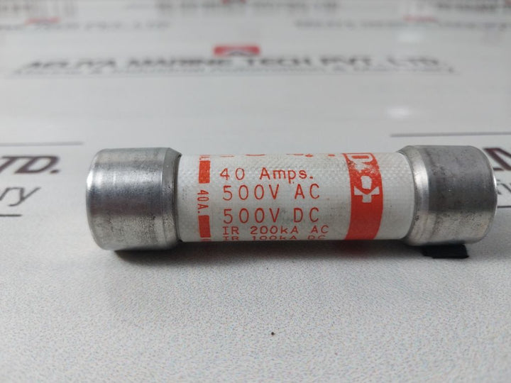 Lot Of 6X Gould Electronics A5Y40 Shawmut Amp-trap Fuse
