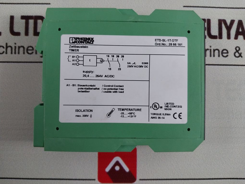 Phoenix Contact Etd-sl-1T-dtf Timer Relay 2866161
