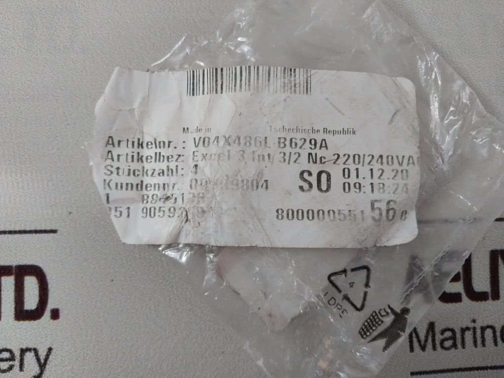 Imi Norgren V04X486L-b629A Solenoid Actuated Poppet Valve Excel 3 Int 3/2