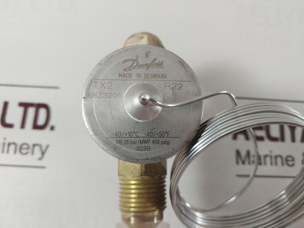 Danfoss Tx2 68Z3206 Expansion Valve Pb 28 Bar/Mwp 400 Psig