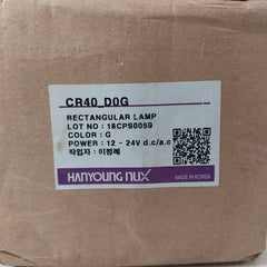 Lot Of 10X Hanyoung Nux Cr40-d0G Rectangular Lamp