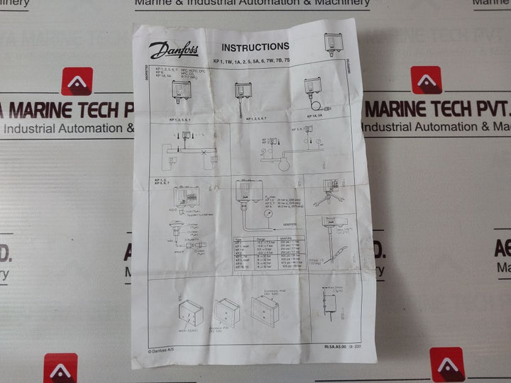 Danfoss Kp 5 High Pressure Control Switch 060-117366