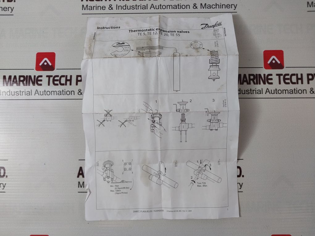 Danfoss Tex 20 067B3290 Thermostatic Expansion Valve R22/R407C