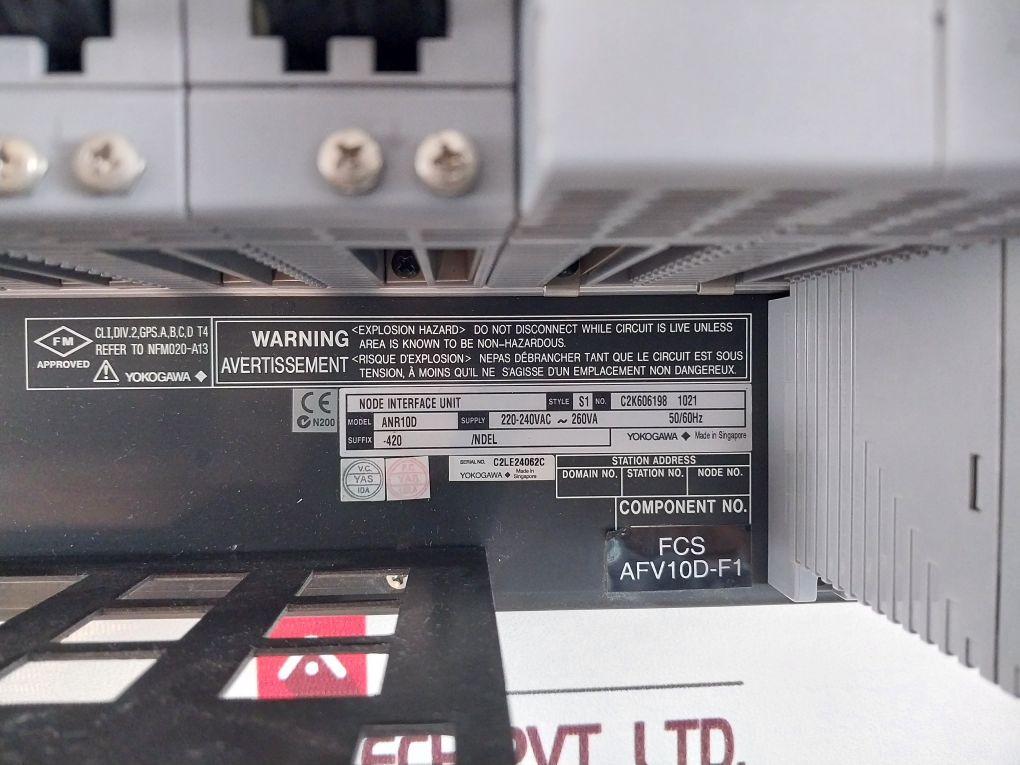 Yokogawa Anr10D Node Interface Unit With Many Modules Rack