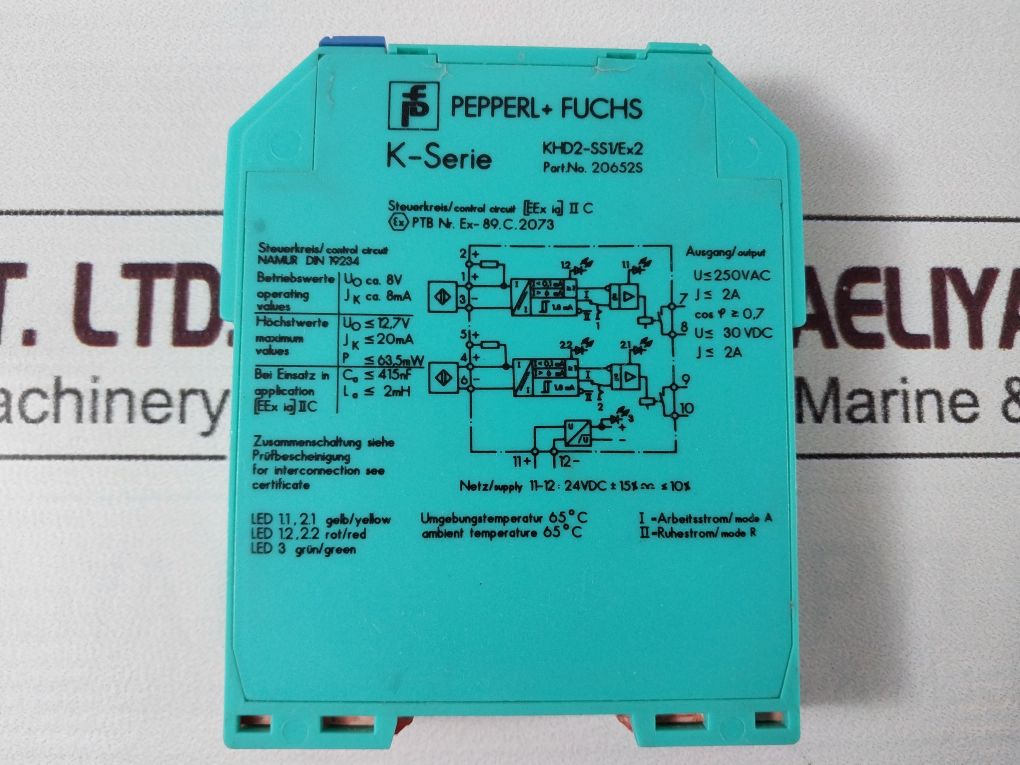 Pepperl+Fuchs Khd2-ss1/Ex2 Isolation Switch Amplifier 20652S