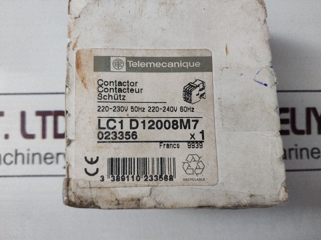 Telemecanique Lc1 D12008M7 Contactor
