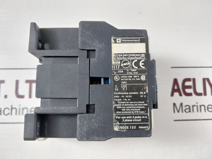 Telemecanique Lc1 D12008M7 Contactor