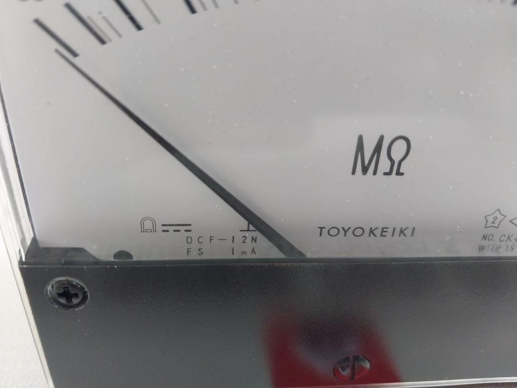 Toyo Keiki Dcf-12N Panel Meter 0-5, ∞ Mohm