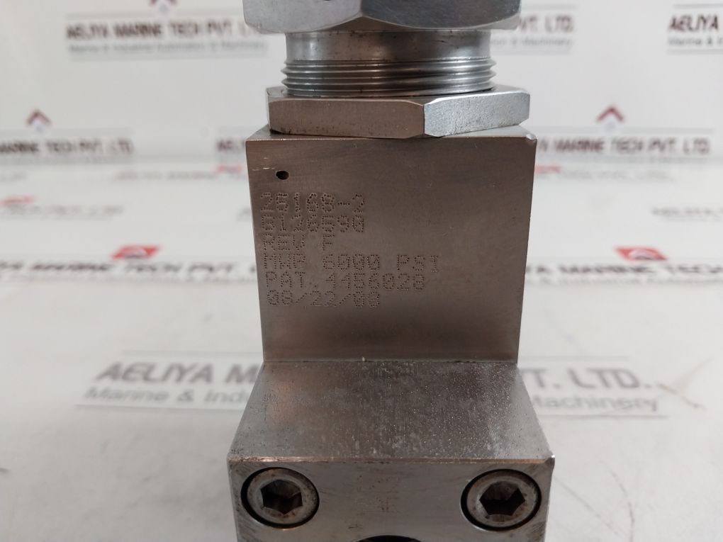 Gilmore 25168-2 Rev.F 5500 Psi Pressure Relief Valve 25168-2-5500