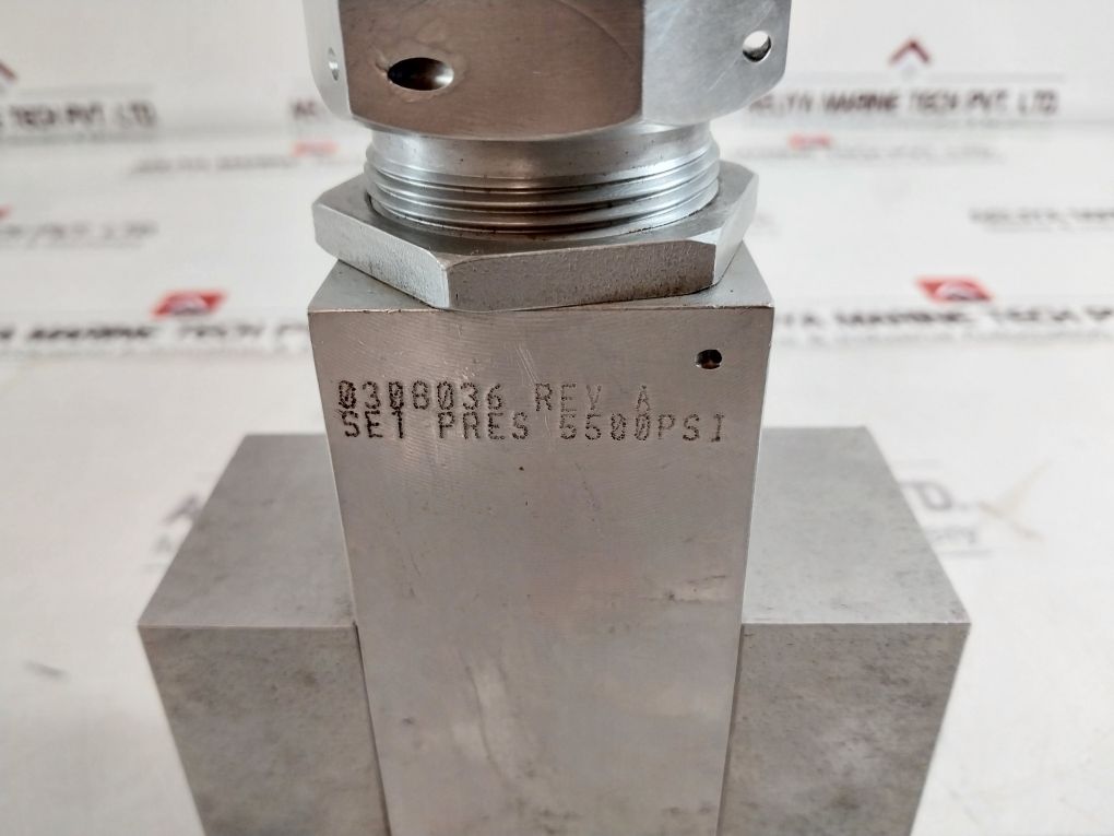 Gilmore 25168-2 Rev.F 5500 Psi Pressure Relief Valve 25168-2-5500