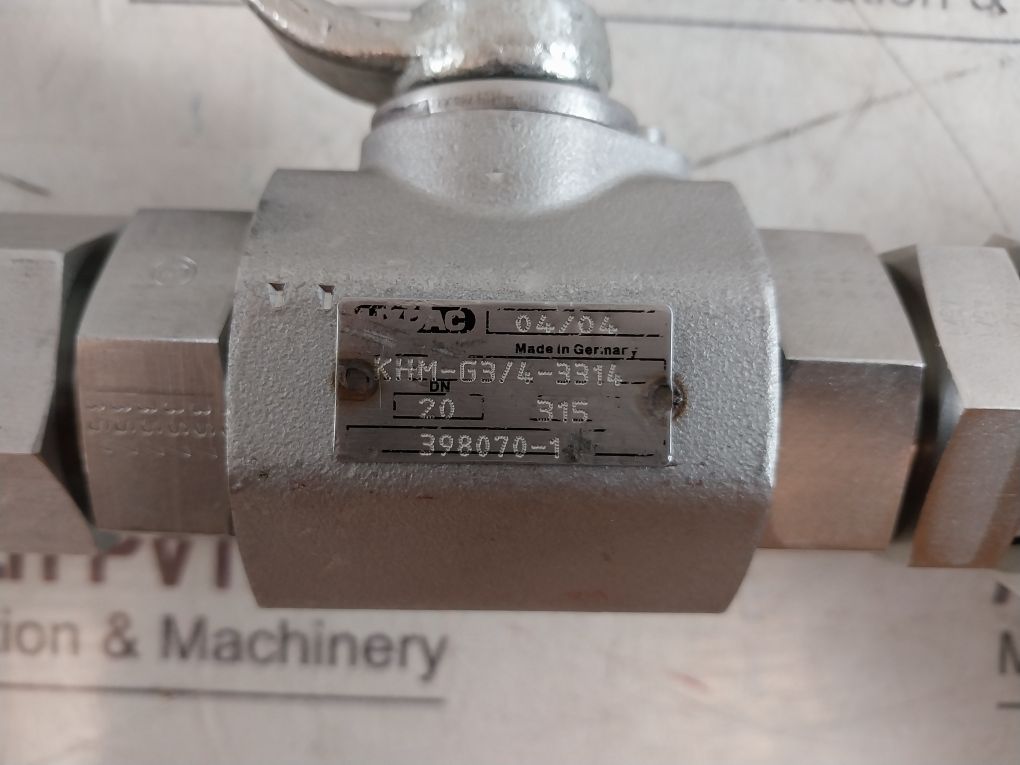 Hydac Mdf Bh Hc 60 Oc 20 A 1.0 Filter With Khm-g3/4-3314,Vm5-b.1