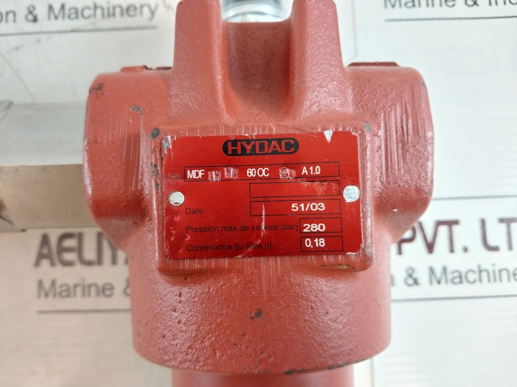 Hydac Mdf Bh Hc 60 Oc 20 A 1.0 Filter With Khm-g3/4-3314,Vm5-b.1