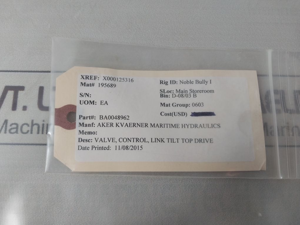 Atos/Aker Dha-0713/M 22 Direction Control Valve