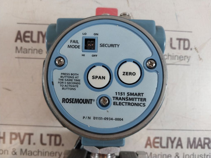 Rosemount R1151 Pressure Transmitter 1151 Gp5S22I1D6L4