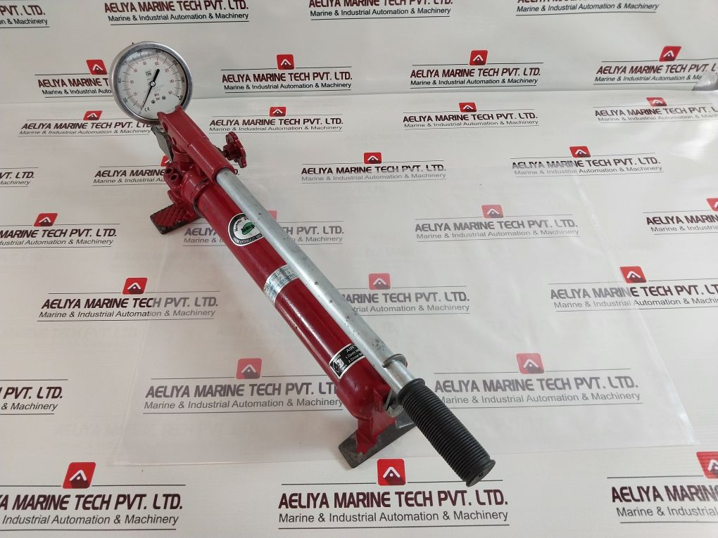 Hanmi P-3-1500 Hydraulic Hand Pump With En837-1 Pressure Gauge