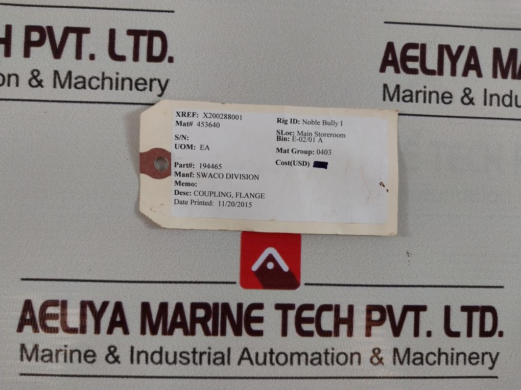 Swaco 194465 Flange Coupling