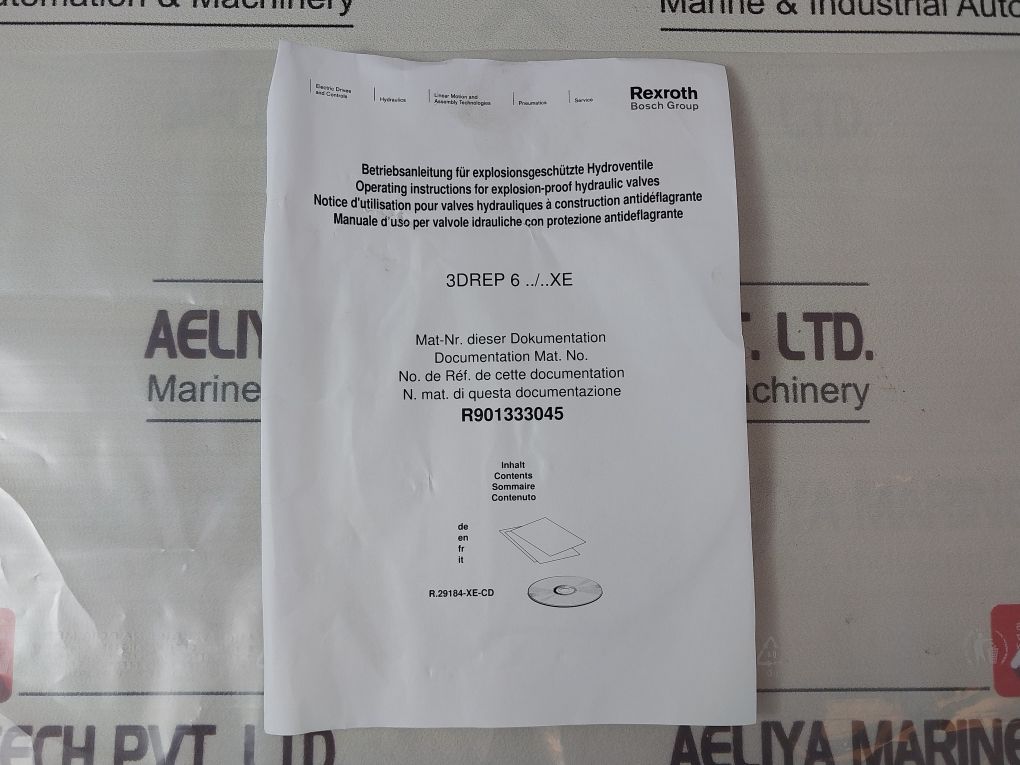 Rexroth R901025350 Pressure Reducing Valve 3Drep 6 C-22/25Eg24Xej/V
