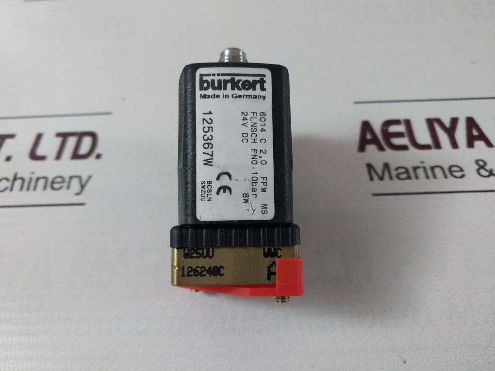 Burkert 6014 C 2,0 Fpm Ms Solenoid Valve 125367W