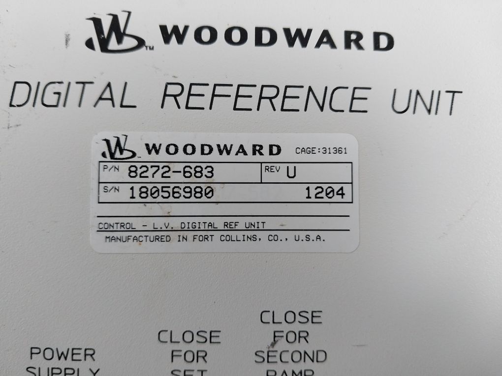 Woodward 8272-683 Rev.: U Digital Reference Unit 