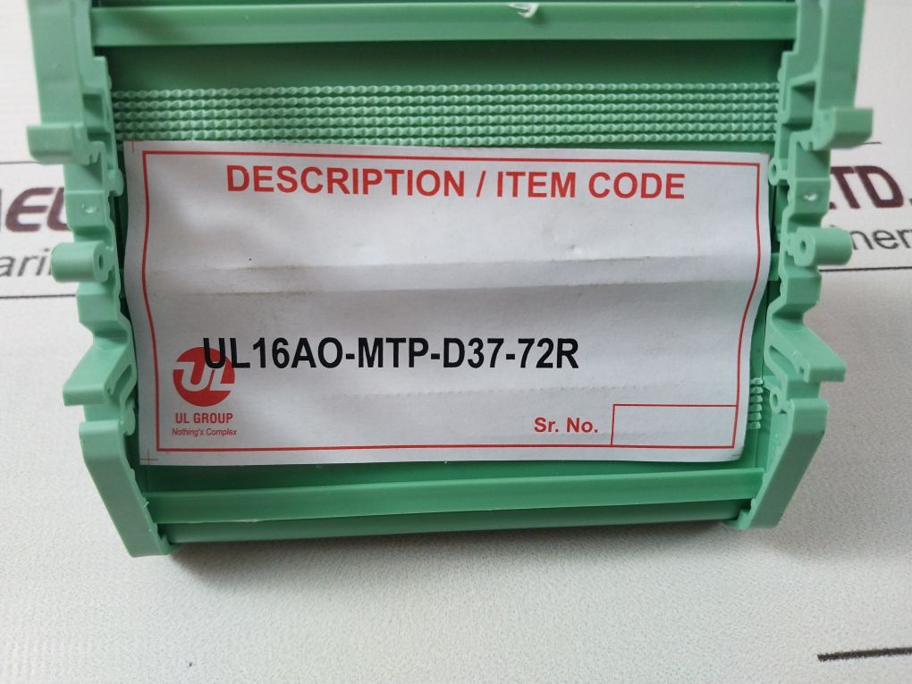 Honeywell Ul16Ao-iota-d37-72-xor I/O Relay Ul16Ao-mtp-d37-72R W707