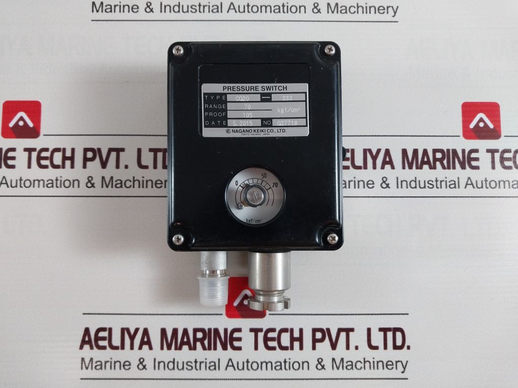 Nagano Keiki Cq20-333 Pressure Switch 70 Kgf/Cm2