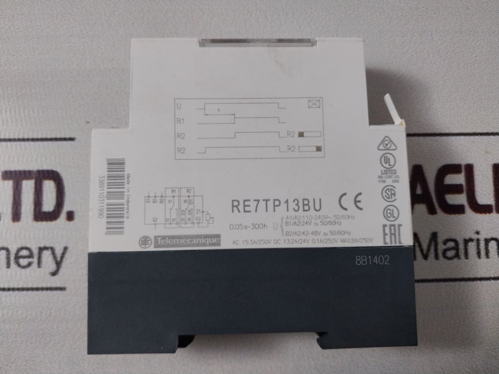 Schneider Electric/Telemecanique Re7Tp13Bu Adjustable On-delay Timing Relay