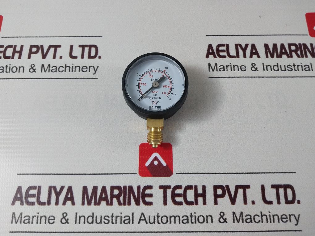 Unitor 550194 Gauge 0-230 Lbf/In2 0-16 Bar