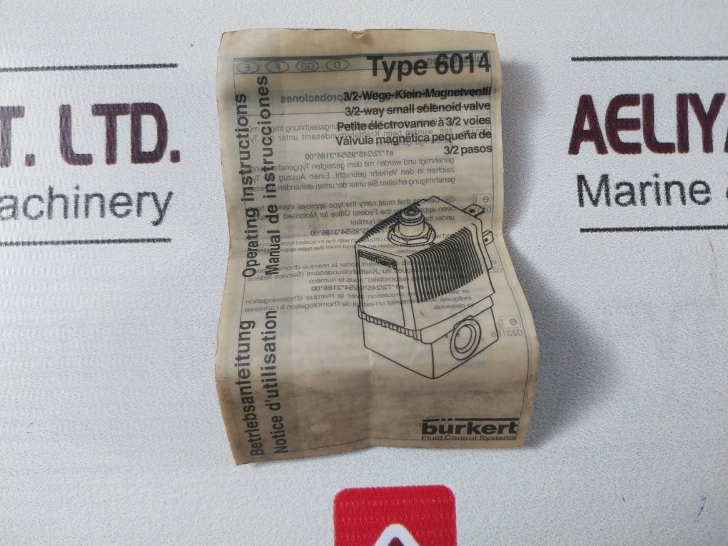 Burkert 6014 C 1,5 Fkm Ms 3/2-way Small Solenoid Valve 6014