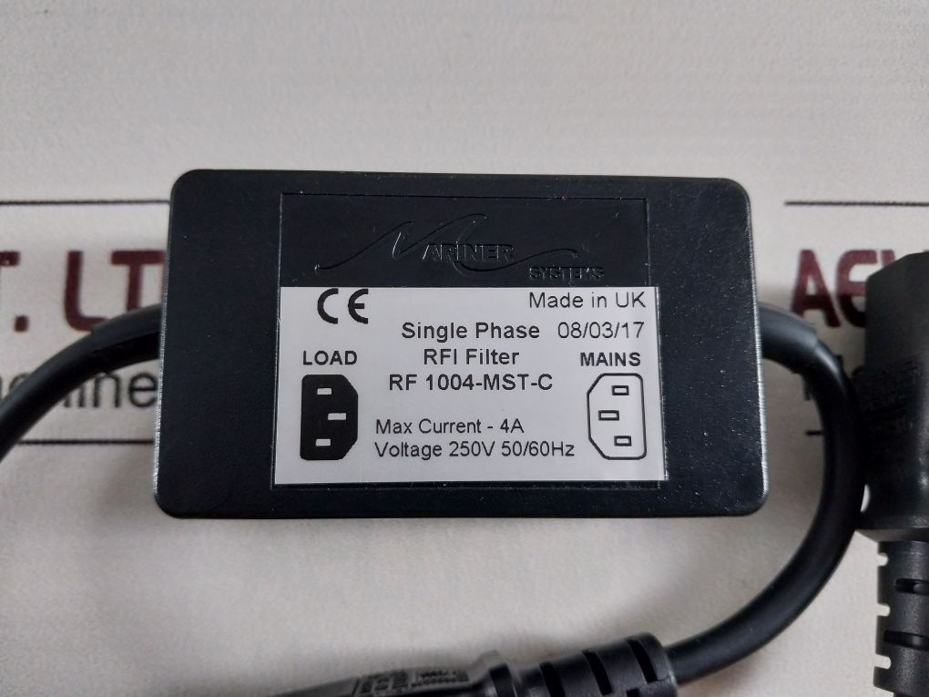 Mariner Systems Rf1004-mst-c Single Phase Rfi Filter