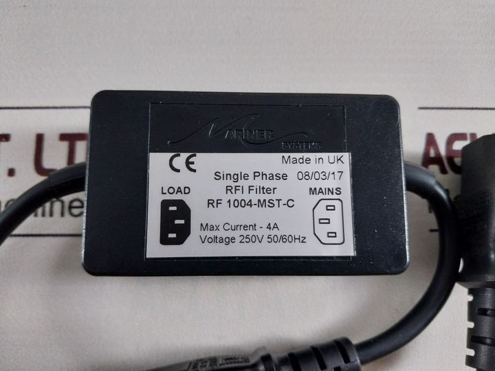 Mariner Systems Rf1004-mst-c Single Phase Rfi Filter