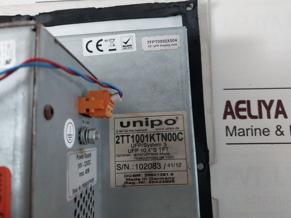 Unipo System 3 Ufp 10,4”S Tft 2Tt1001Ktn00C Monitor
