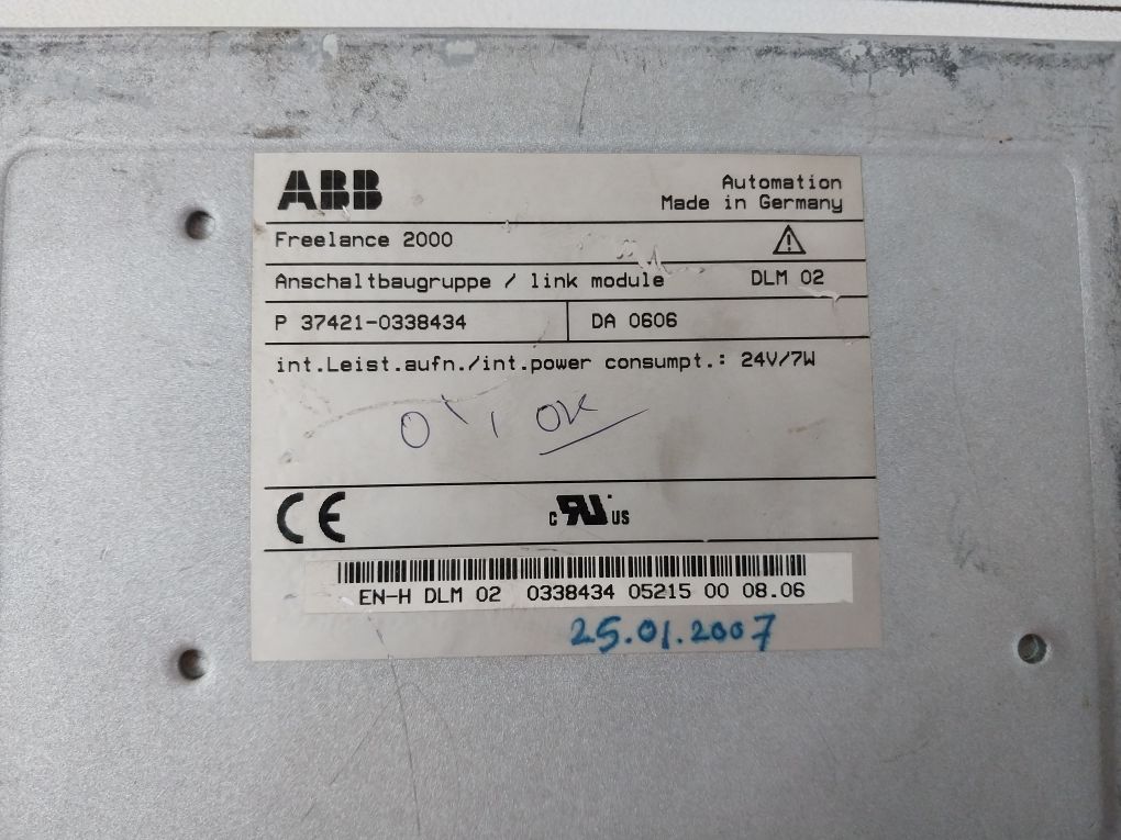 Abb Dlm 02 Link Module En-h Dlm 02 0338434 05215 00 08.06 Freelance 2000
