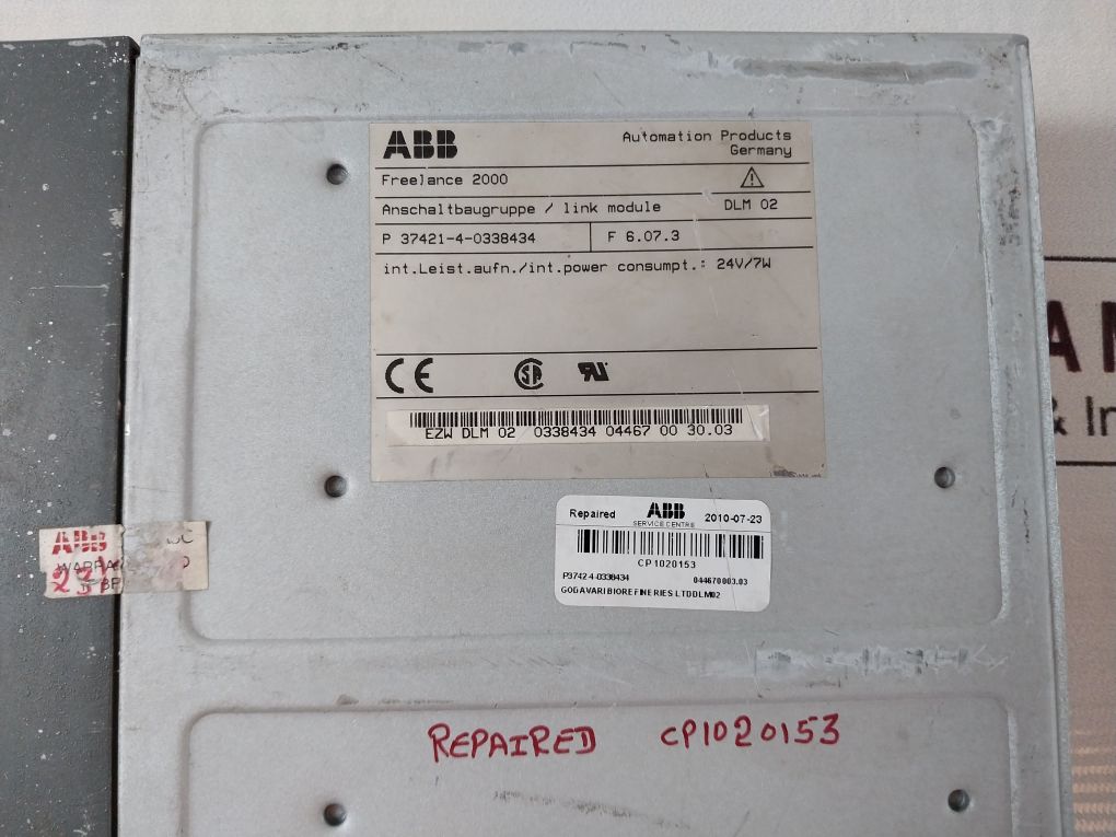 Abb Dlm 02 Link Module Ezw Dlm 02 0338434 04467 00 30.03 Freelance 2000