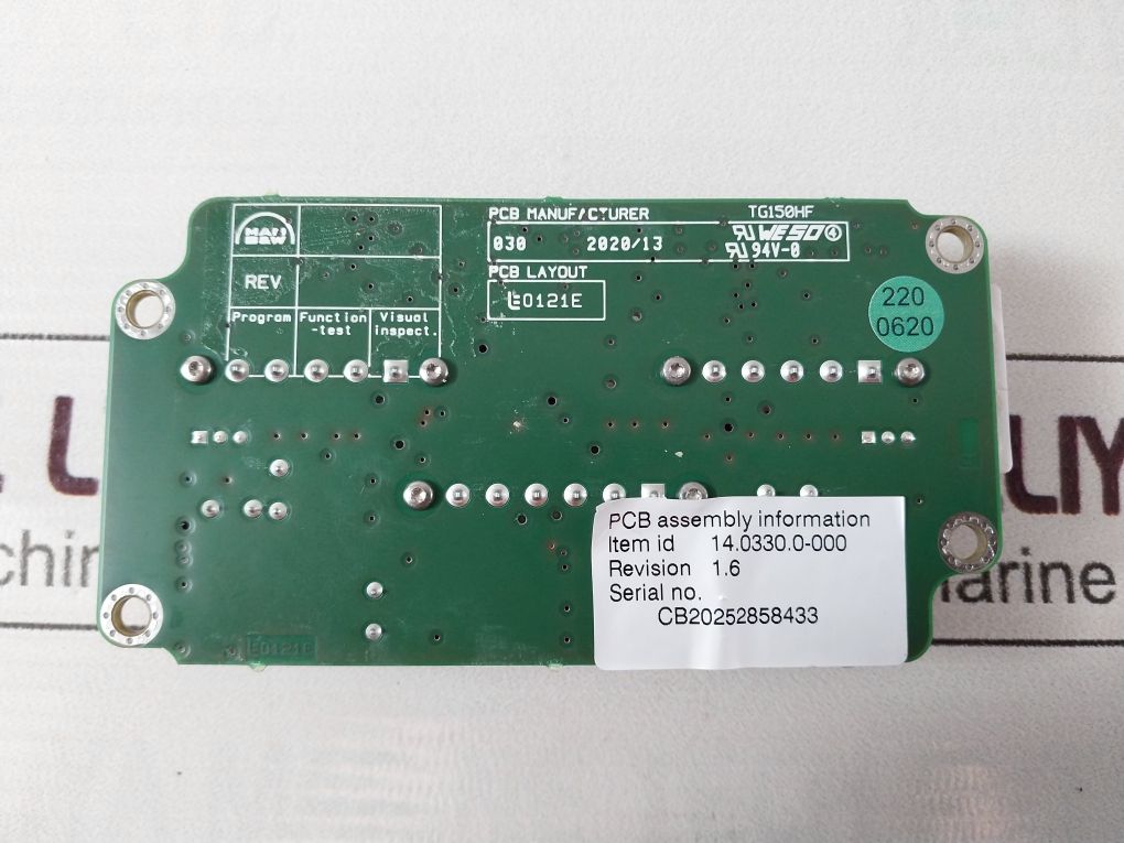 Man B&W Tg150Hf Revision:1.6 Pcb Assembly